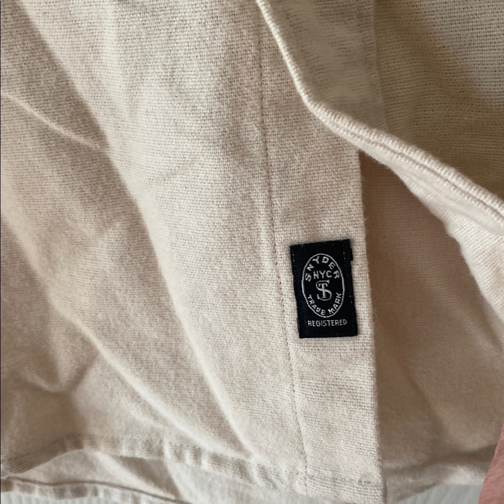 Todd Snyder Cream Button-Up 1 Pocket Shirt Sz XL. SEE PICTURES - Picture 2 of 7